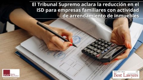 El Tribunal Supremo aclara la reducción en el ISD